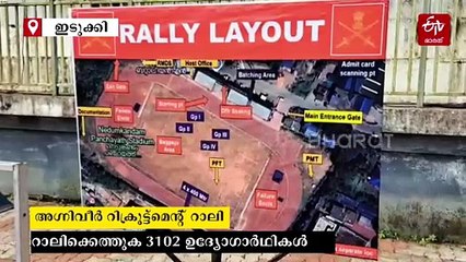 അഗ്നിവീർ റിക്രൂട്ട്‌മെൻ്റ് ഇന്ന് നെടുങ്കണ്ടത്ത്; 7 ജില്ലകളില്‍ നിന്നുള്ള ഉദ്യോഗാര്‍ഥികളെത്തും