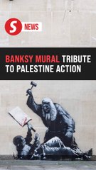 New Banksy mural at London's High Court shows judge striking protester