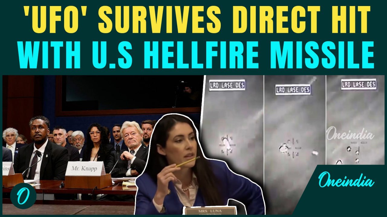 Shocking Footage Shows Hellfire Missile Fired by U.S Military Bounce off UFO Over Ocean | Aliens?