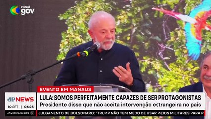 Lula: “Somos perfeitamente capazes de ser protagonistas”