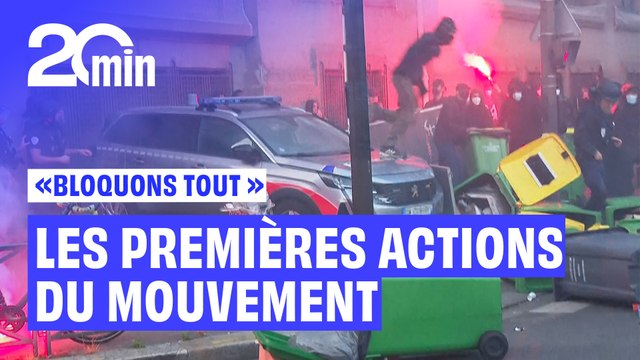 Blocages, sabotages, manifestations : Les premières actions du mouvement « Bloquons tout »