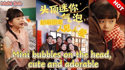 Mini bubbles on the head, cute and adorable