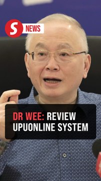 Dr Wee questions university intake, urges systemic review