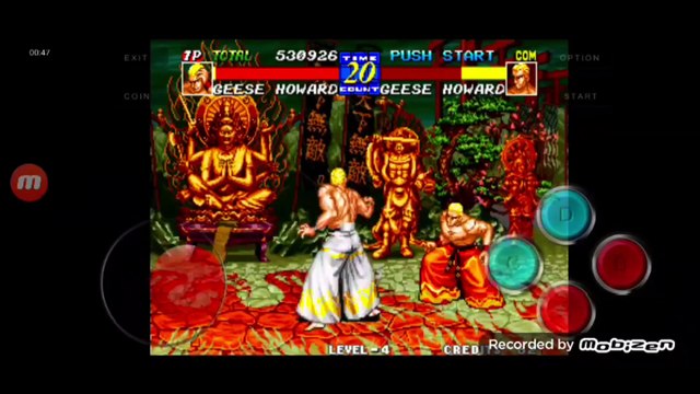 Fatal Fury 3 Geese Howard vs Geese Howard clone fala de vitória do Geese Howard clone em português