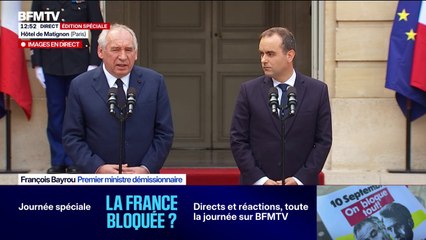 "Je ne crois pas une seconde que notre pays va rester dans la violence", déclare François Bayrou