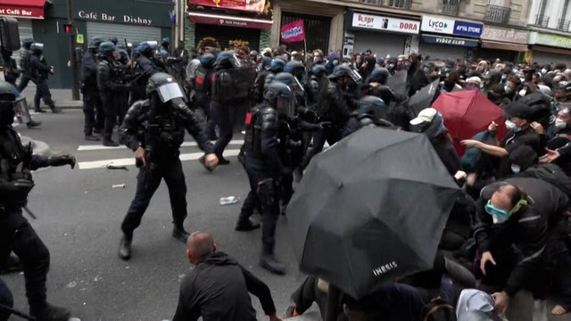 Mouvement du 10 septembre : échauffourées aux abords de la gare du Nord à Paris