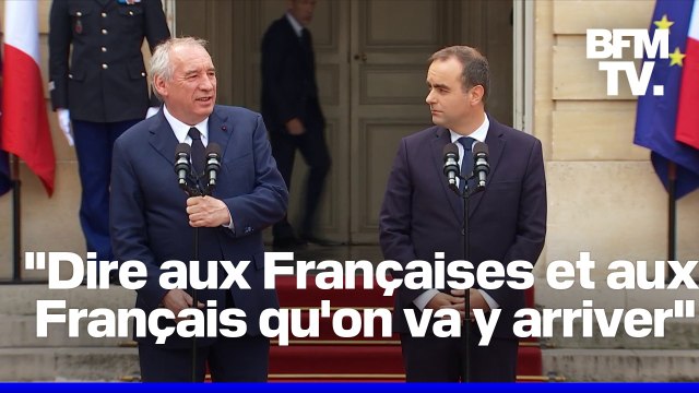 La passation de pouvoir à Matignon entre François Bayrou et Sébastien Lecornu en intégralité
