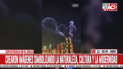 Impresionante espectáculo con drones coloca a China en la cima de la vanguardia tecnológica
