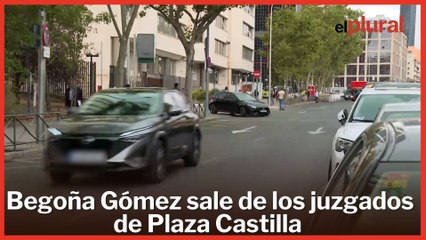 Begoña Gómez sale de los juzgados de Plaza Castilla