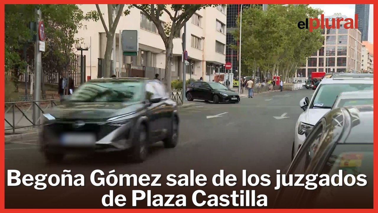 Begoña Gómez sale de los juzgados de Plaza Castilla