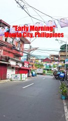 Early Morning in Wagas Street in Manila City, Philippines
