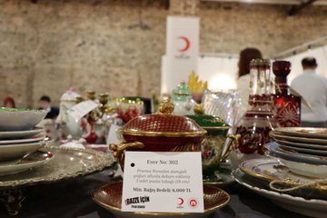 Geliri Gazze'ye gönderilecek: "Gazze İçin İyilik" sergisi Dolmabahçe'de açıldı