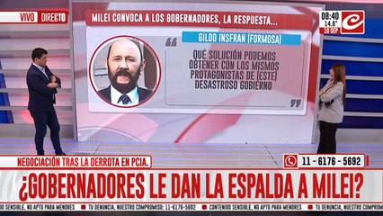 Tras el desesperado llamado... ¿los gobernadores le dan la espalda a Javier Milei?