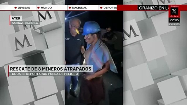 Rescate exitoso de 8 mineros atrapados en mina de Coahuila