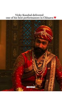 Royalty isn’t just worn, it’s performed and Vicky Kaushal owned every frame in Chhaava. 👑🔥 #glamsham #bollywood #vickykaushal #chhaava #royalperformance #historicaldrama #cinematicbrilliance glamsham, bollywood, vicky kaushal, chhaava, royal performa