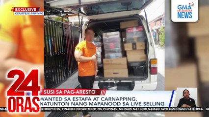Wanted sa estafa at carnapping, natunton nang mapanood sa live selling | 24 Oras
