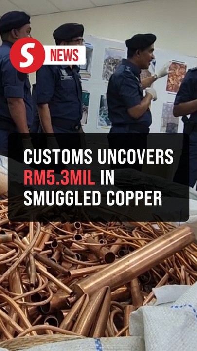 Penang Customs foils attempt to smuggle in 125 tonnes of copper scrap