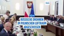 Erstmals seit Russlands Ukraine-Krieg: Polen schießt 4 von 19 Drohnen ab, Tusk will NATO-Hilfe