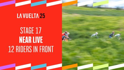 12 riders at the front of the race - Stage 17 - La Vuelta 2025