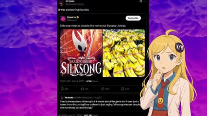 Hollow Knight: Silksong Released Despite the Numerous Banana Listings