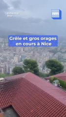 Nice : les impressionnantes images des averses de ce mercredi 10 septembre ... avec de la grêle en prime !