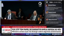 Fux diz que STF não tem competência absoluta para julgar caso do Bolsonaro e outros sete réus
