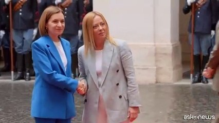 Ue, Meloni riceve la presidente della Moldavia Maia Sandu