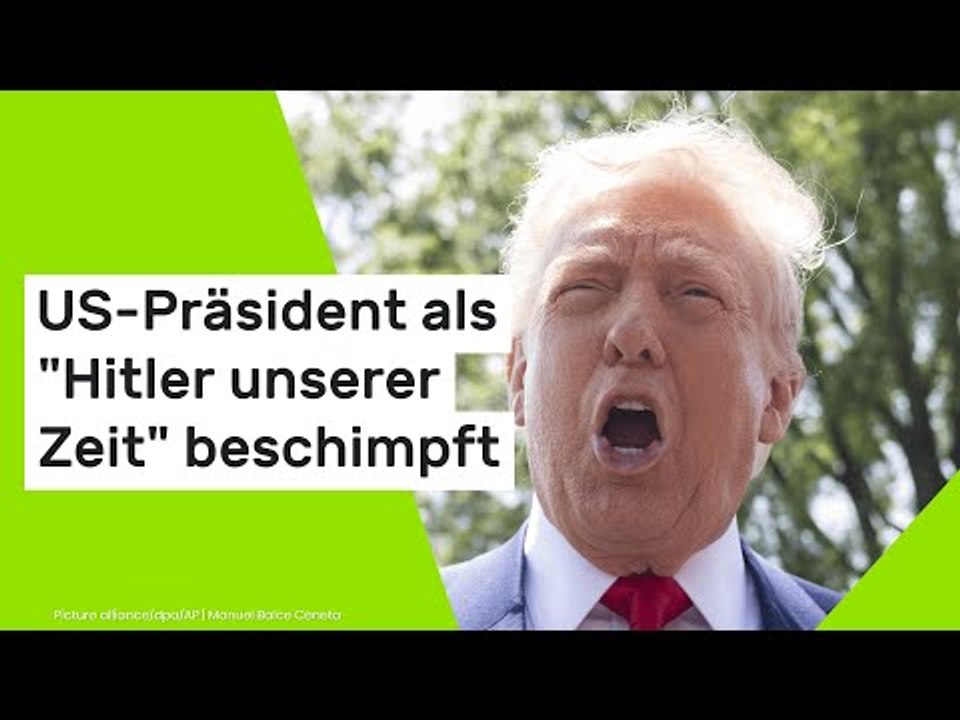 US-Präsident als 'Hitler unserer Zeit' beschimpft - Video zeigt seine Reaktion