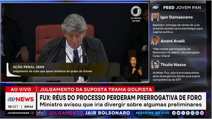 Fux critica julgamento pela Primeira Turma e defende julgamento no plenário do STF
