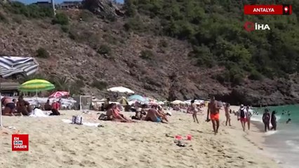 Alanya'da eylül ayında plajlar doldu