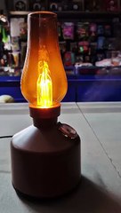 Compact Retro LED Lantern with Humidifier  Stylish, Safe  Portable