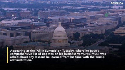 Elon Musk Says The Government Is 'Unfixable,' Hails Trump's Crypto Czar David Sacks- 'Haven't Been To DC Since May'