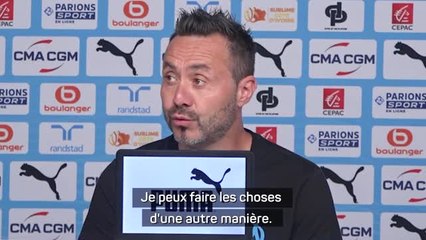 Marseille - De Zerbi : "Je ne suis pas seulement passionné et instinctif !"