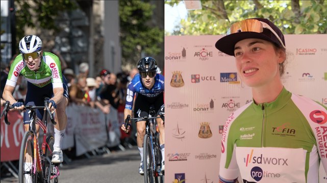 Cyclisme - Tour Cycliste Féminin International de l’Ardèche 2025 - Mischa Bredewold, la Néerlandaise du Team SD Worx - Protime vainqueure de la 3e étape et nouvelle leader du TCFIA