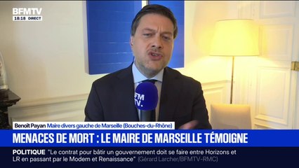 Menaces de mort: "Je ne me sens pas en danger, ces gens-là ne me font pas reculer", affirme Benoît Payan, maire de Marseille