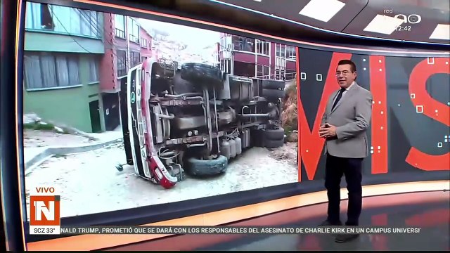 CAMIÓN DE ALTO TONELAJE SE ACCIDENTÓ EN ALTO MIRAFLORES