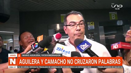 AGUILERA Y CAMACHO NO CRUZARON PALABRAS