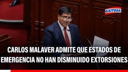 Ministro del Interior admite que estados de emergencia no han disminuido casos de extorsión