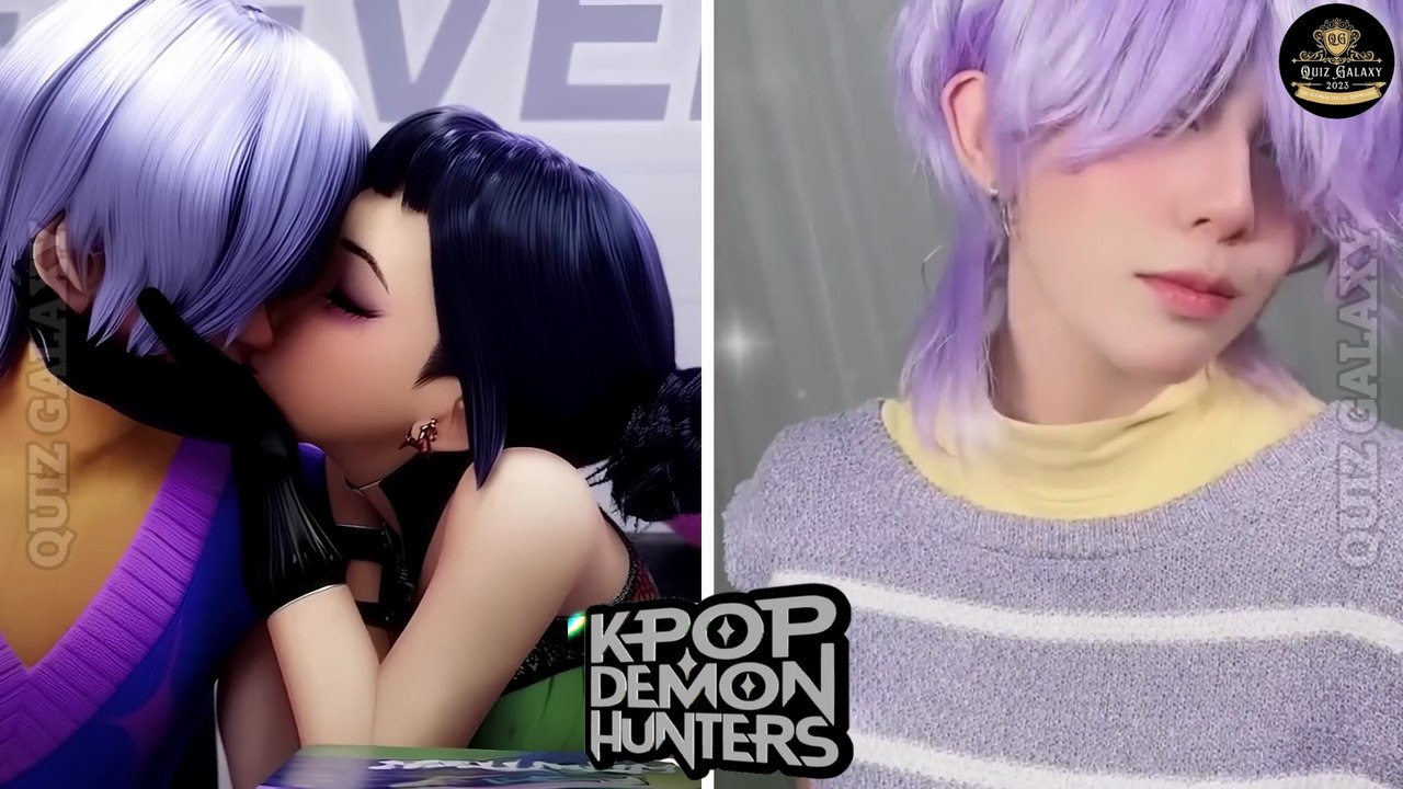 KPOP Demon Hunters Movie Characters In Real Life & Guess Who Is Singing #2 🎤🤔| Huntrix | Quiz Galaxy