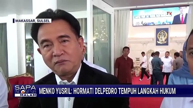 Kata Menko Yusril Usai Kunjungi Direktur Lokataru Delpedro Marhaen Ditahan Soal Demo | SAPA MALAM