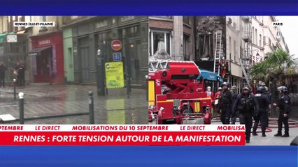Rennes : forte tension autour de la manifestation