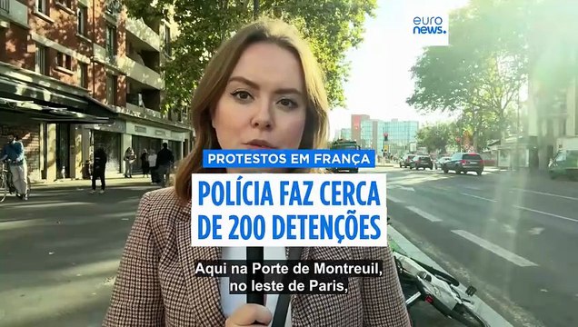 200 mil manifestantes saem às ruas em protesto em França