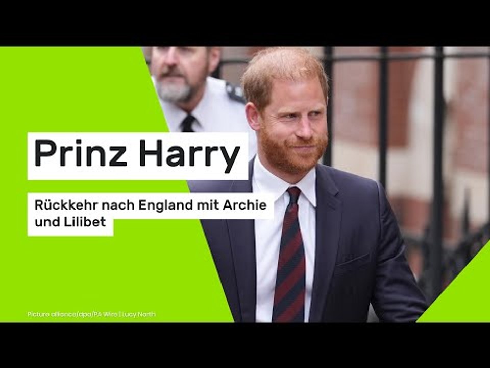 Prinz Harry plant Rückkehr nach England mit Archie und Lilibet