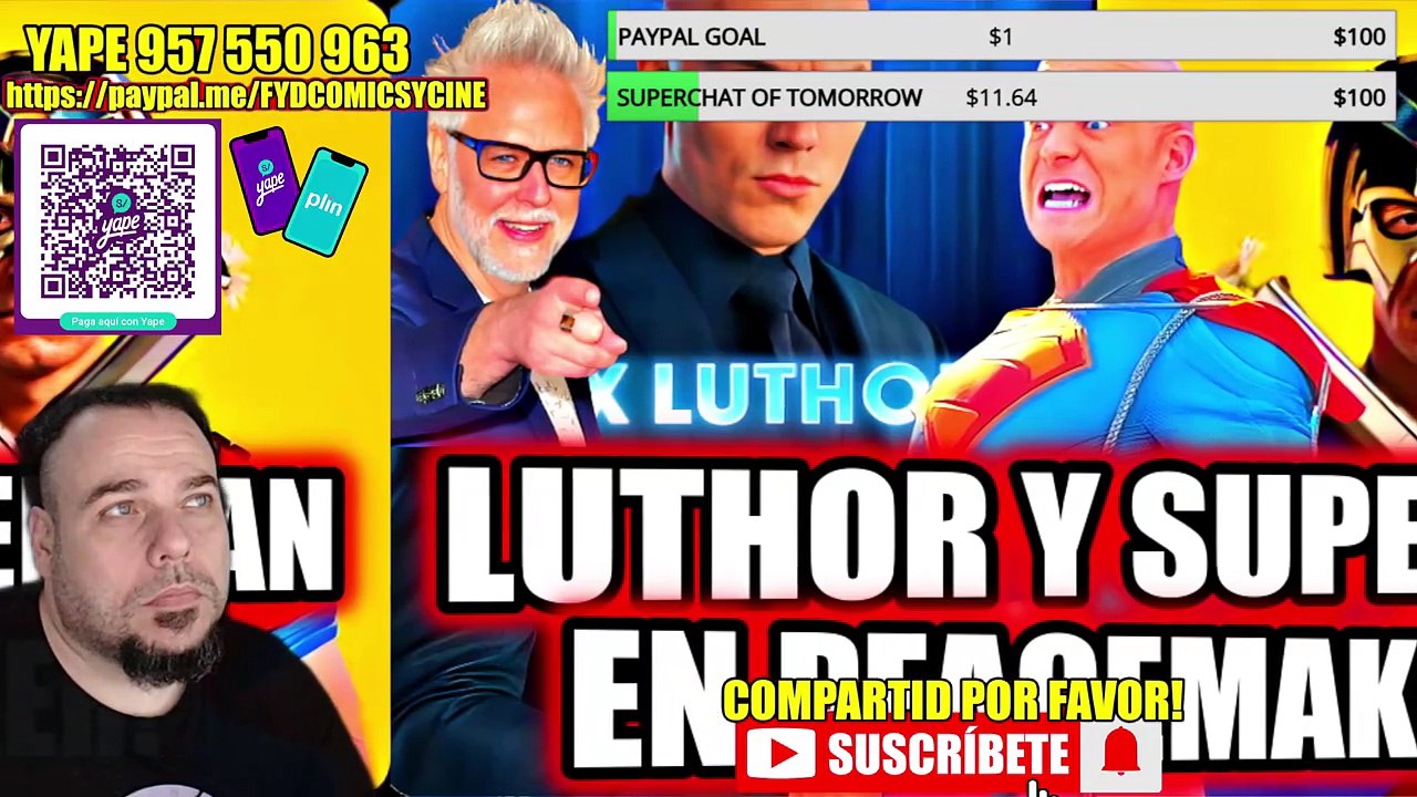 LEX LUTHOR Y SUPERMAN EN PEACEMAKER SEGUNDA TEMPORADA... JAMES GUNN QUIERE QUE NIÑOS VEAN ESA COSA
