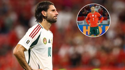 They took Cristiano Ronaldo's jersey from Szoboslai at the end of the match between Portugal and Hungary