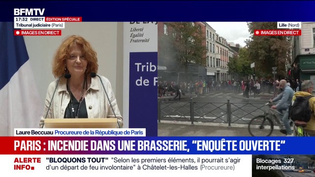 Incendie dans le centre de Paris: Il pourrait s'agir d'un départ de feu involontaire lié à l'intervention des forces de l'ordre , annonce Laure Beccuau, procureure de Paris