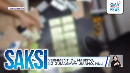 400 fake government IDs, nabisto; mag-asawang gumagawa umano, huli | Saksi