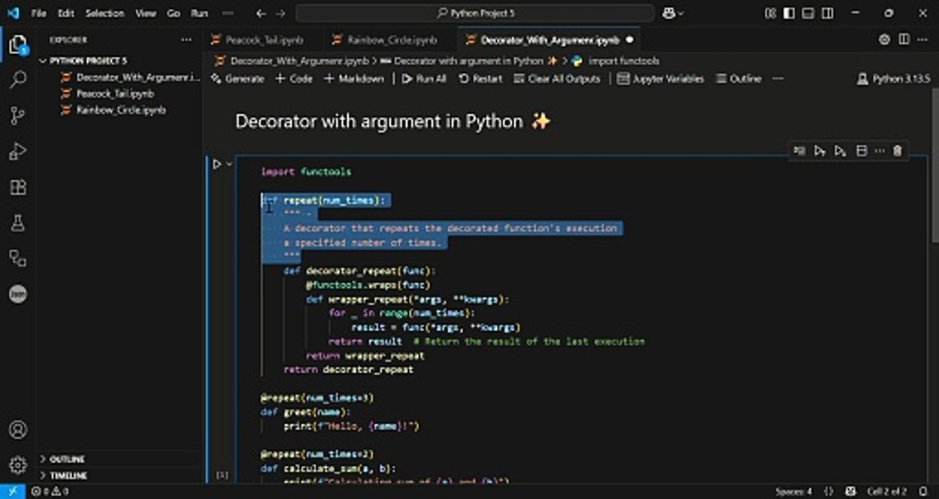 Create Your Own Python Decorator | Repeat Functions Like a Pro - video ...