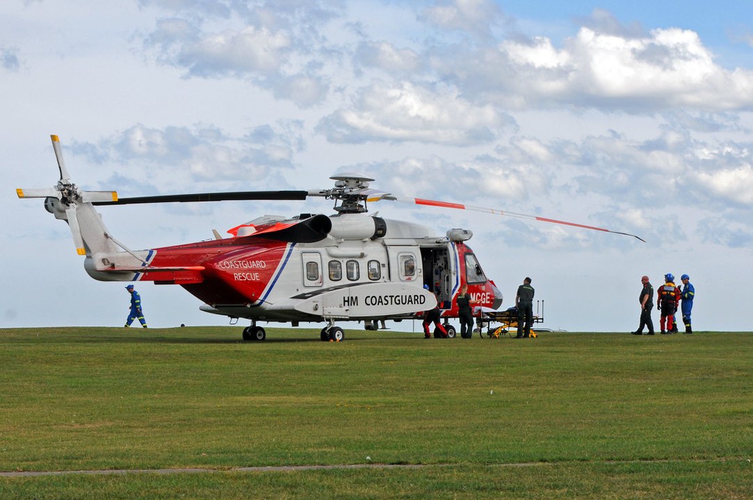 999 teams rescue injured woman from the Headland