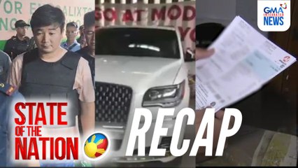 State of the Nation: RECAP - Iregularidad sa Discaya luxury cars; Engr. Hernandez, inilipat sa Pasay City Jail; Pirena at Mitena Fight Scene BTS